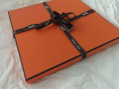 hermes scarf with box|hermes gift box for sale.